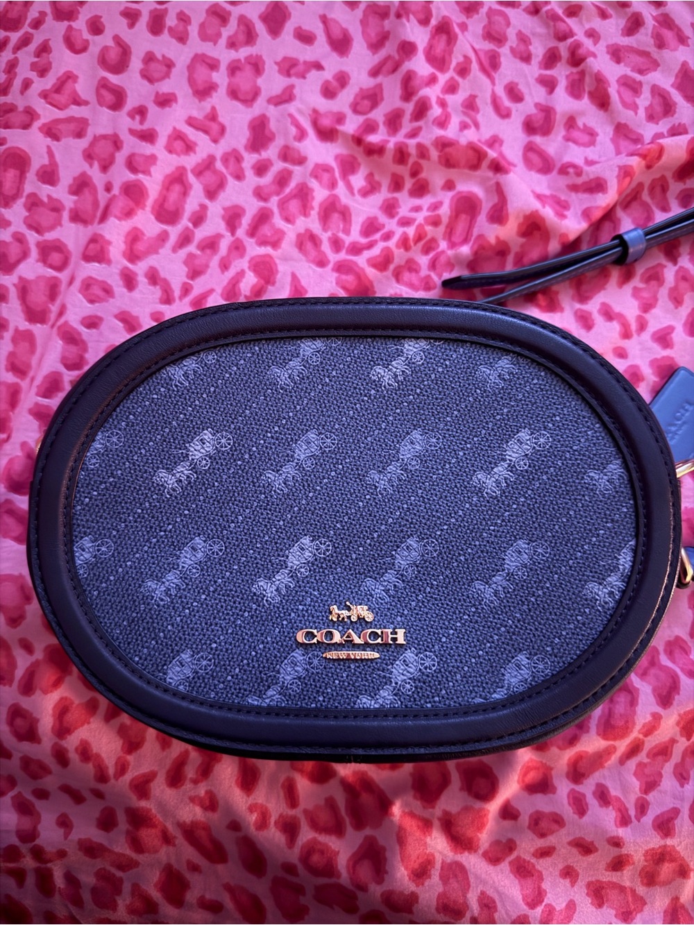 Coach Denim Navy Blue Crossbody Bag